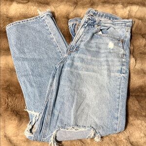 American Eagle Outfitters Light Blue Straight Leg Jeans